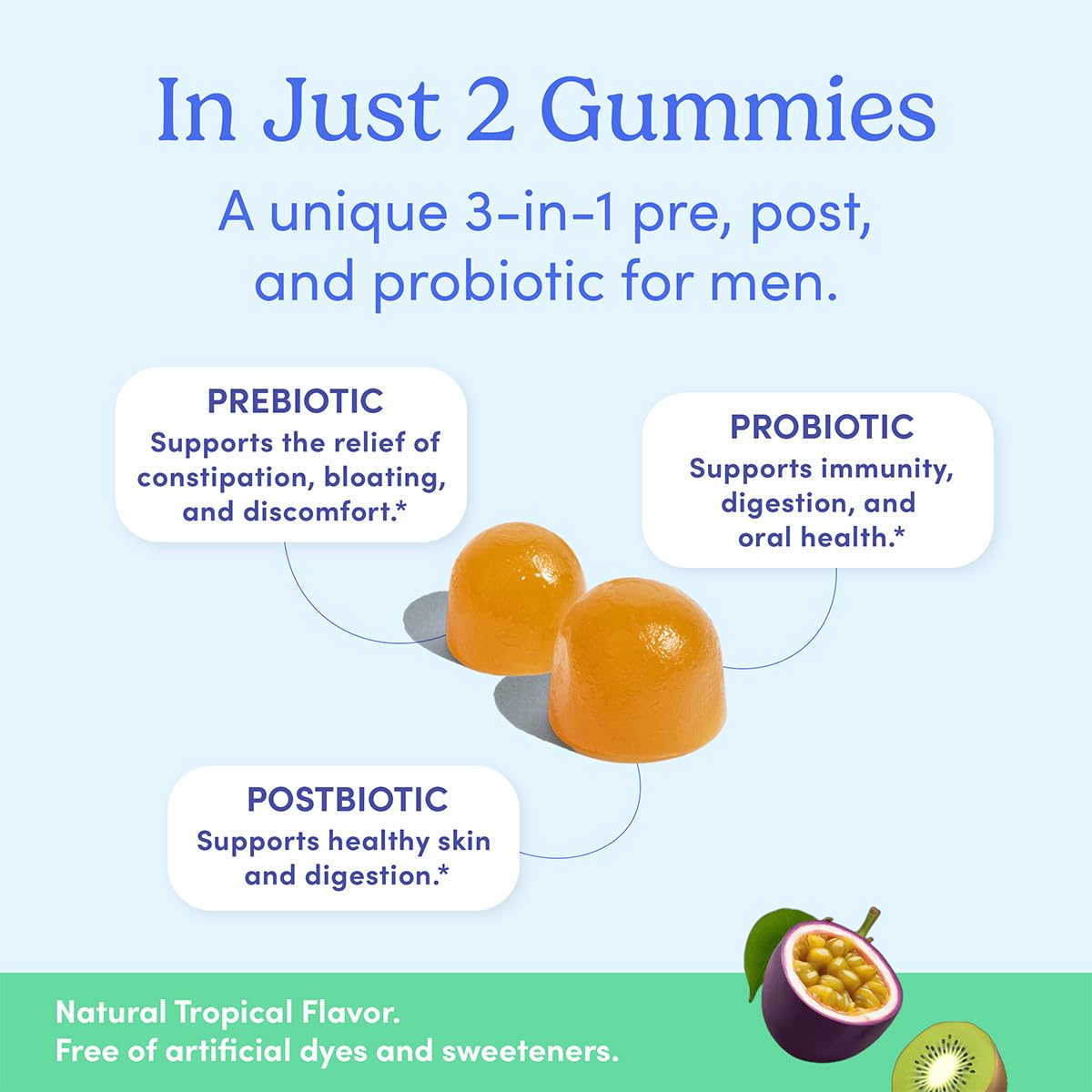 Probiotics science-backed strains for men's gut health