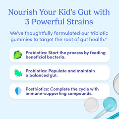 Kiwi flavor packaging communicates kid-friendly, allergy-aware choices.