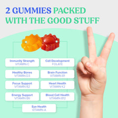 Alternative front view angle of First Day Kids Multivitamin Gummies