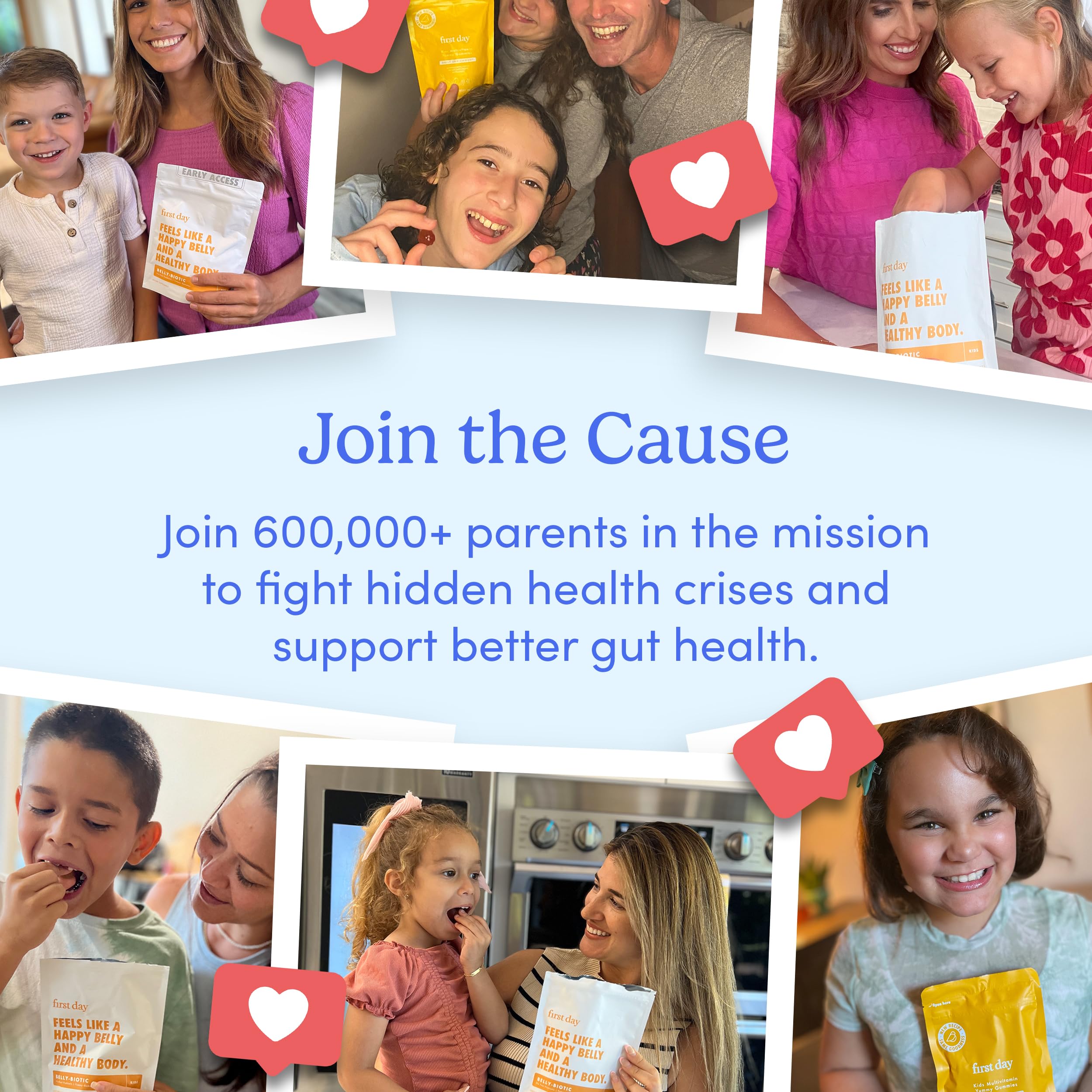 Gummies designed for kids 4+ supporting gut and overall wellness