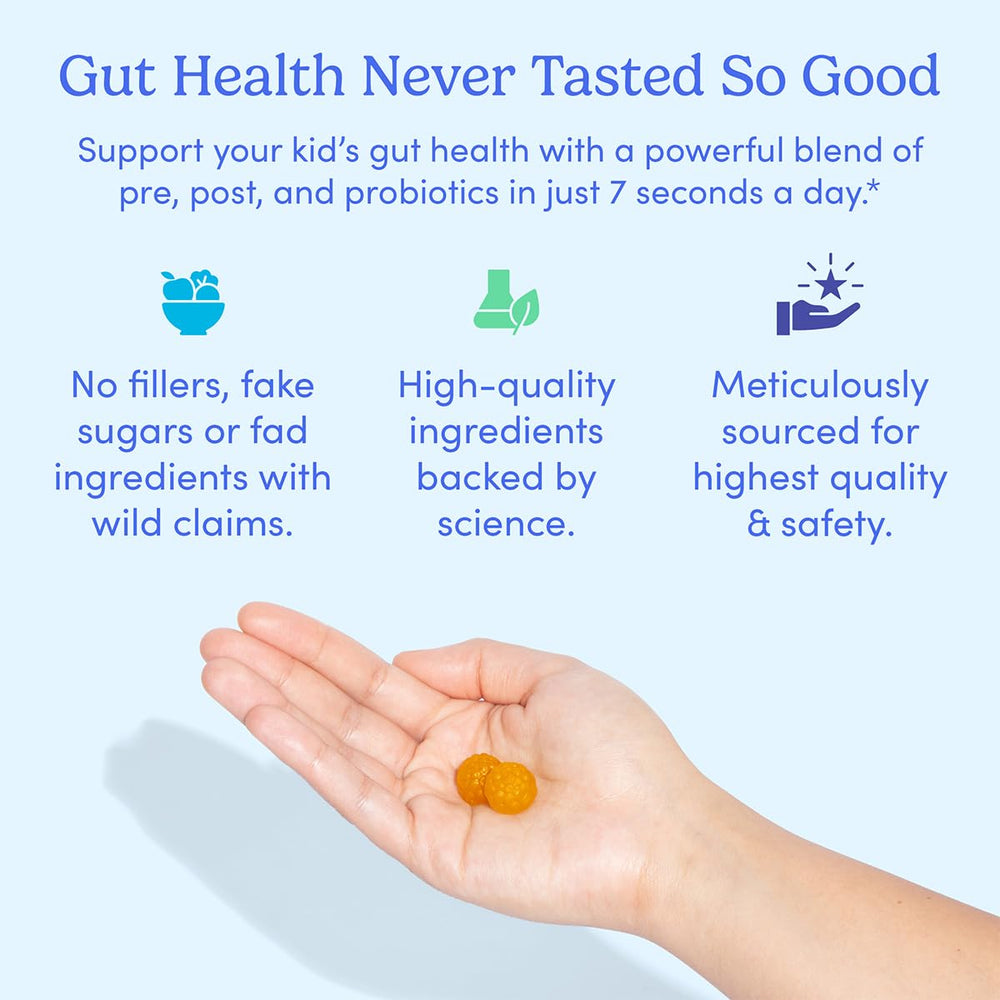 Ingredient list for FIRST DAY Kids Probiotic Gummies