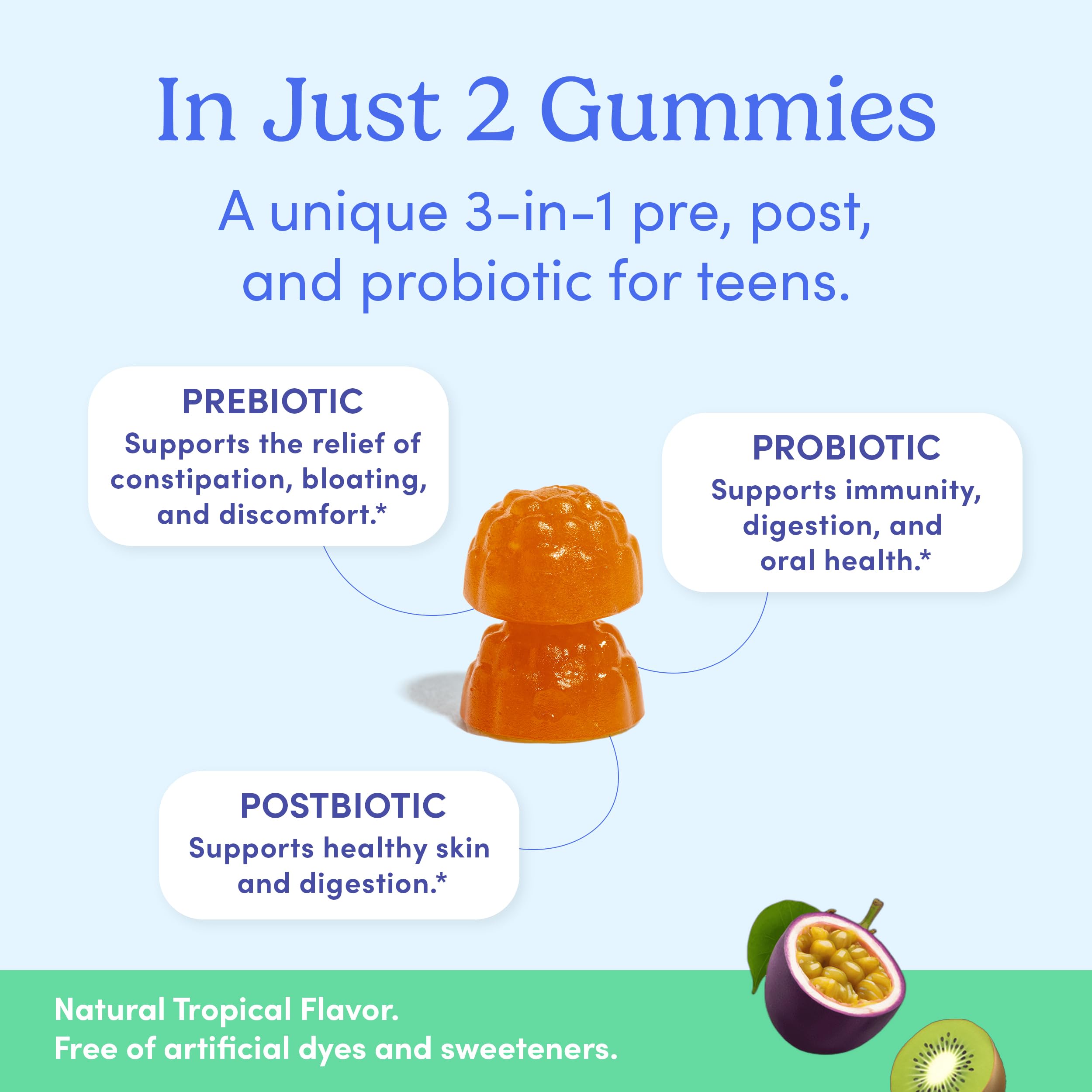 First Day Teens immunity-support gummies demonstrates overall resilience for teens.