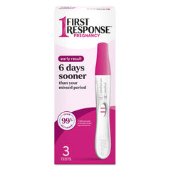 Front view of FIRST RESPONSE Early Result Pregnancy Test 3-count pack