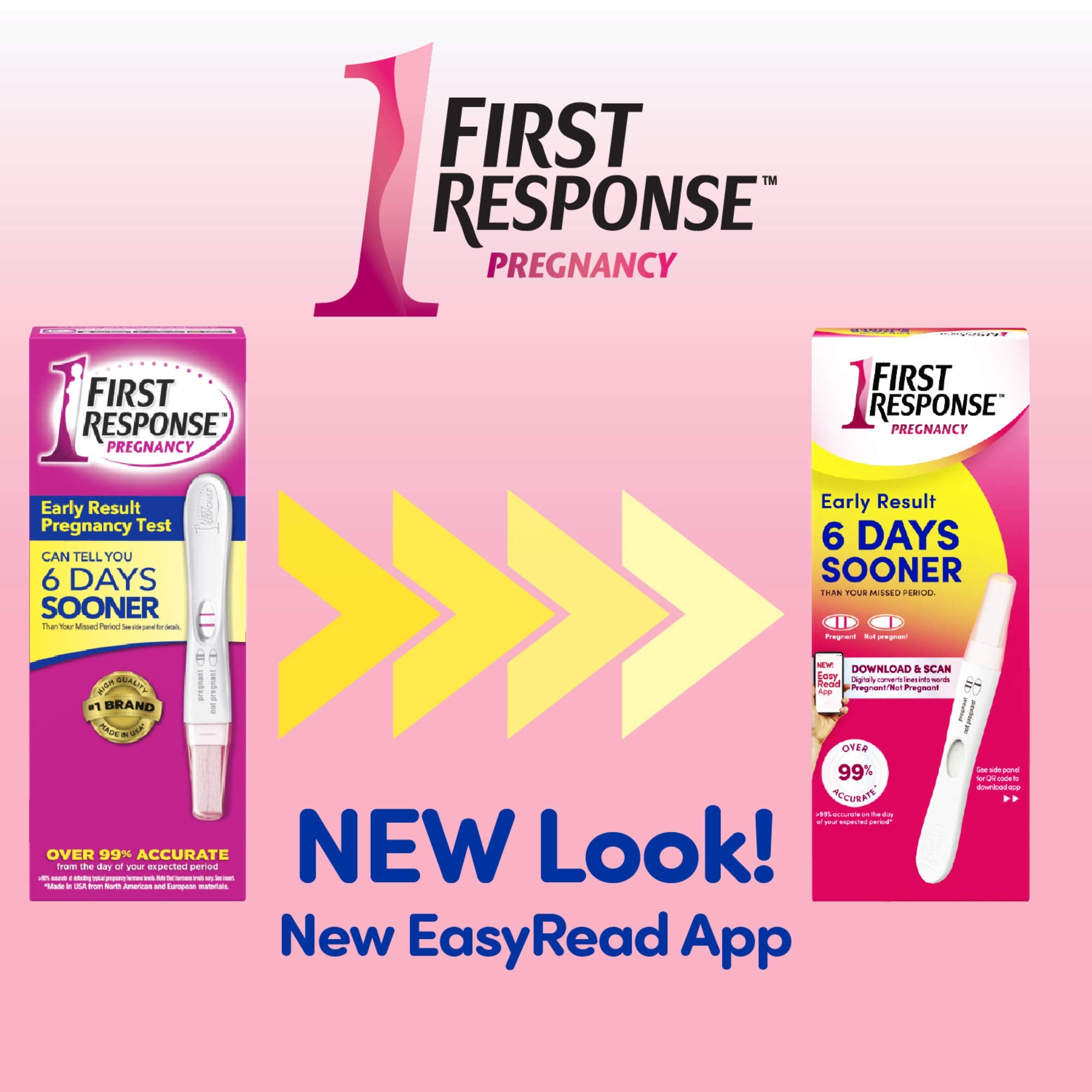 Result window with one line – not pregnant – First Response