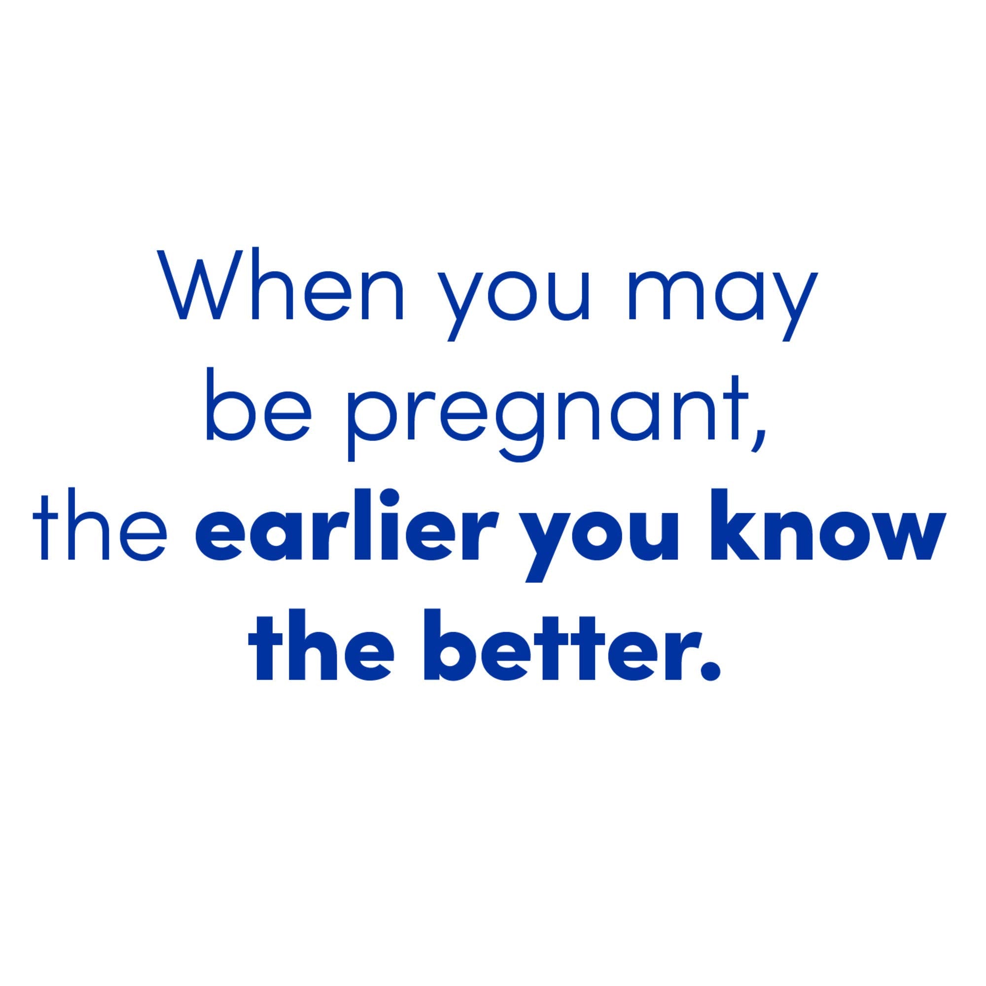 Two tests side by side – First Response Early Result