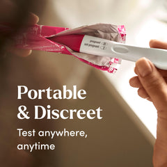 Person using the FIRST RESPONSE Early Result pregnancy test