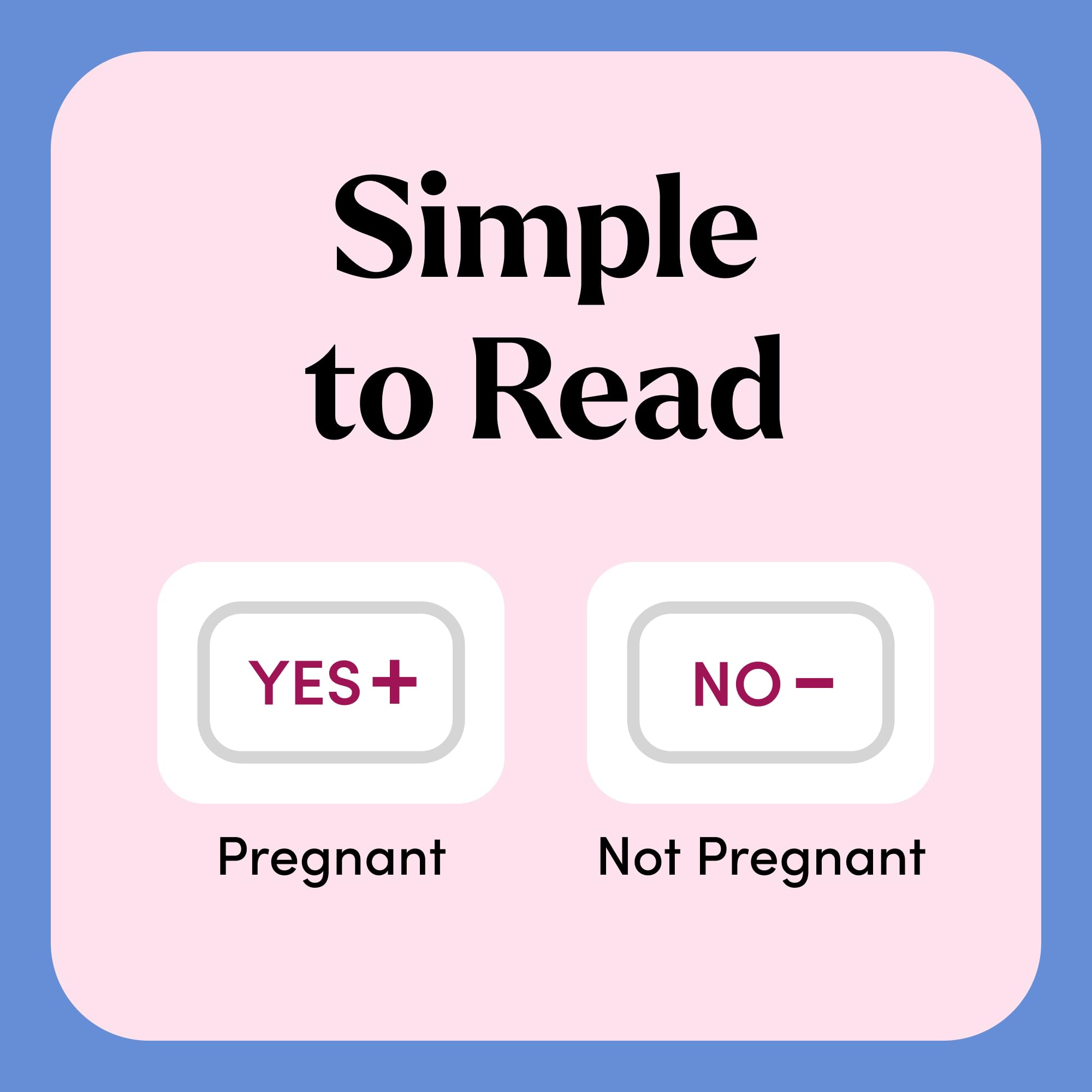 Graphic illustrating detection of all pregnancy hormone forms