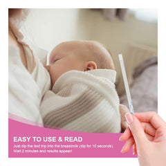 FirstView breastmilk alcohol test strips 40-count - back view