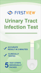 Five-piece FIRSTVIEW UTI Test Strips kit