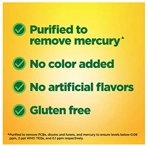 Nature Made Fish Oil Burp-Less bottle label