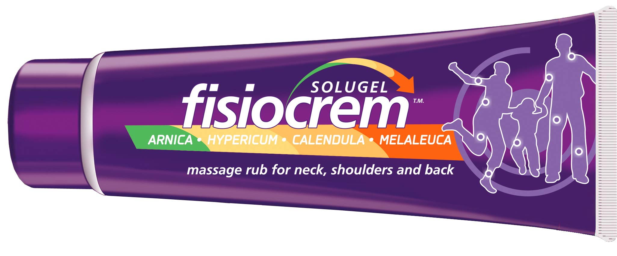 Fisiocrem Solugel bottle and 60 ml tube for neck, shoulders and back