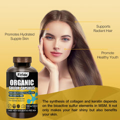 Close-up of MSM capsules highlighting purity and ingredients