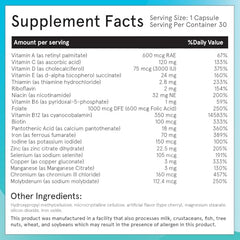 Close-up of WLS Forte bottle showing one-a-day capsule