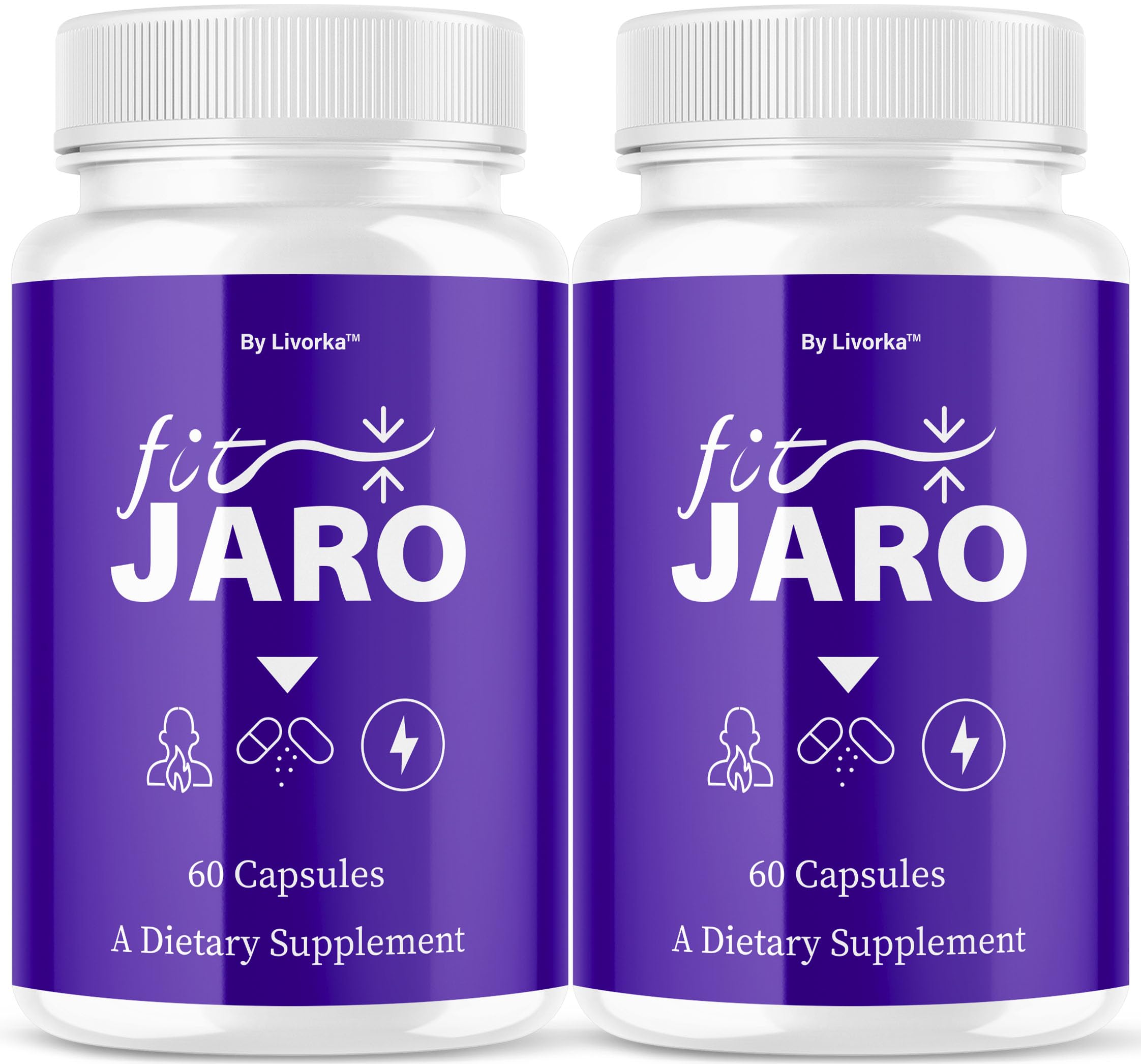 Front view of FitJaro Advanced Formula 2-pack bottle