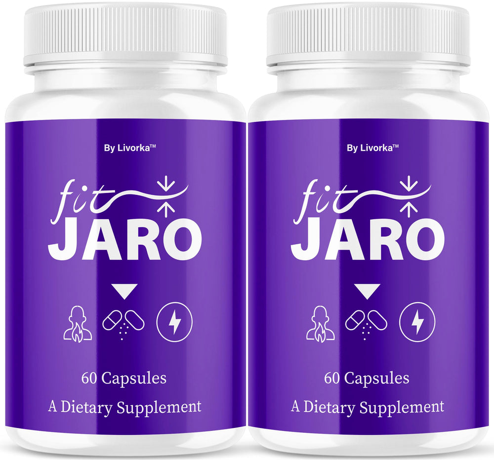 Front view of FitJaro Advanced Formula 2-pack bottle