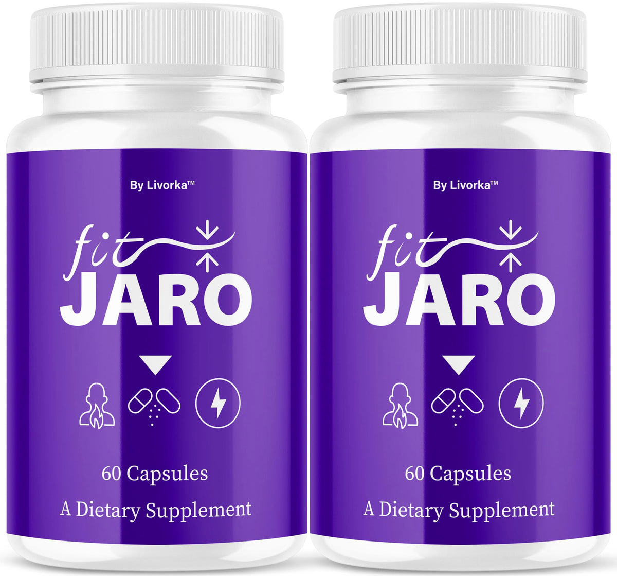 Front view of FitJaro Advanced Formula 2-pack bottle