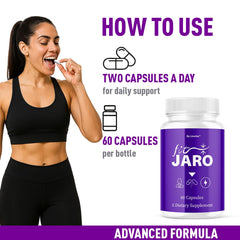 Close-up of FitJaro capsules