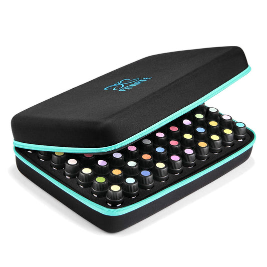 FITNATE blue essential oils storage case - front view