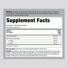 Fitness Labs Creatine Monohydrate Capsules side view pack 2