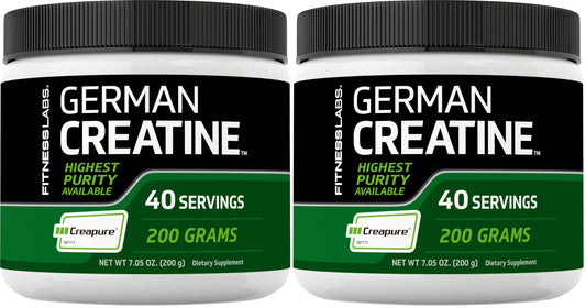 Front view of Fitness Labs Creatine Powder Pack 2 7.05 oz