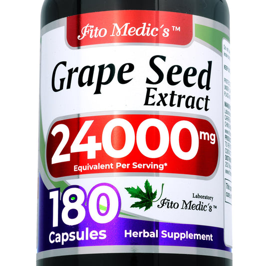 Bottle of FITO MEDIC'S Lab Grapeseed Extract capsules