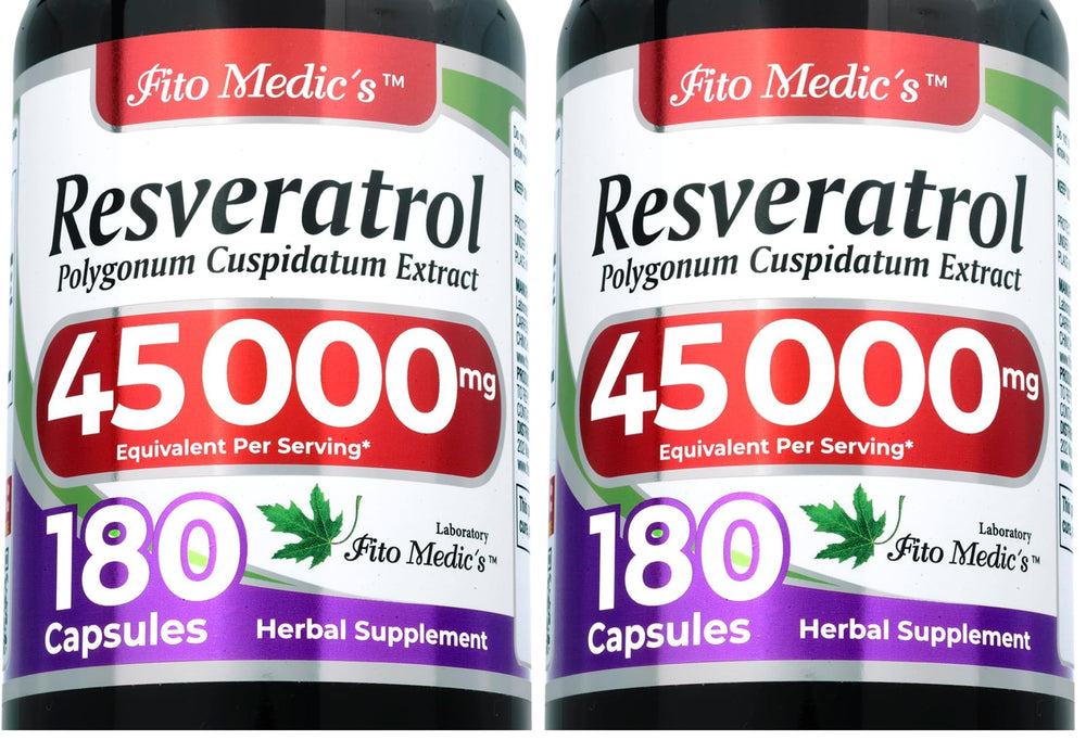 FITO MEDIC'S Lab Resveratrol 180-count bottle – Pack of 2 (hero image)