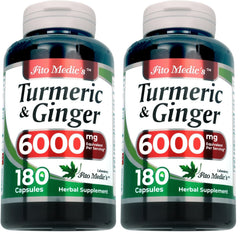 FITO MEDIC'S Lab turmeric and ginger supplement bottle front