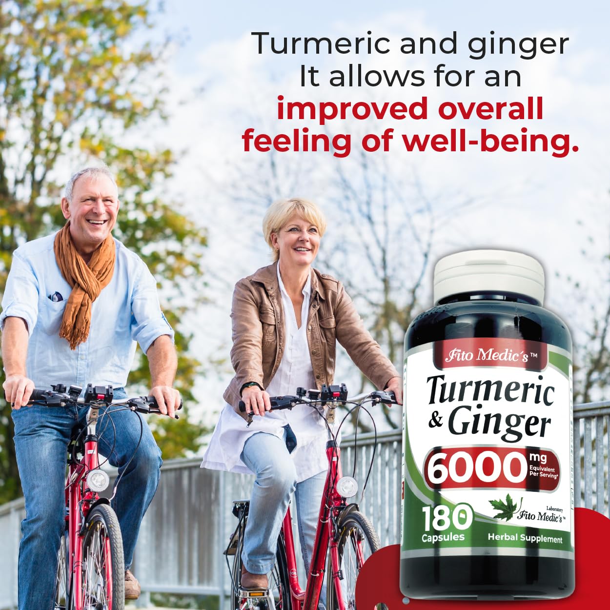 Bottle label showing 180 capsules and 6000 mg per serving