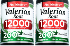 Bottle of FITO MEDIC'S Lab Valerian Root Capsules – 200 capsules