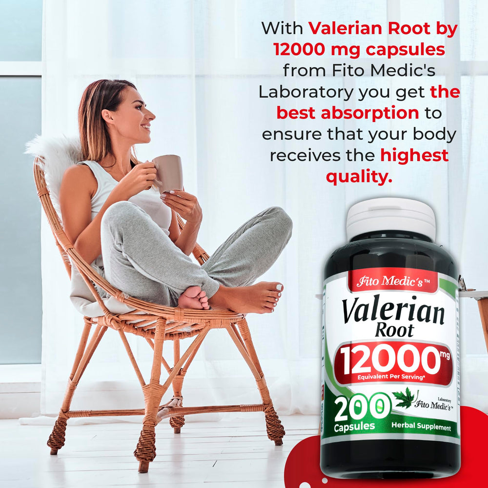 Graphic highlighting concentrated valerian root extract