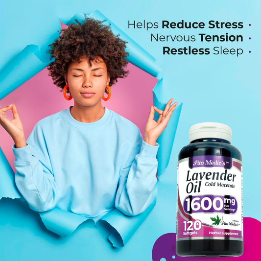 Close-up of lavender oil capsules – lavender extract for better absorption