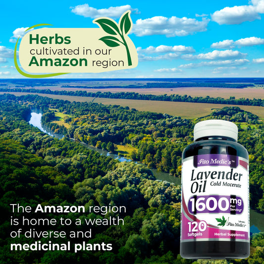 Front view of FITO MEDIC'S Lab Lavender Pills bottle with label