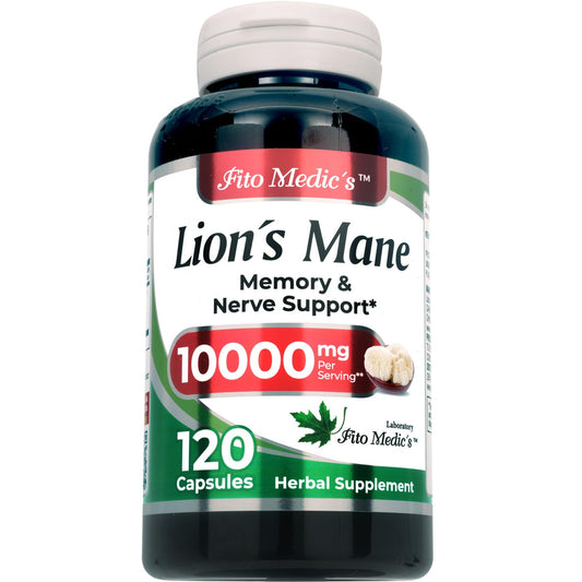 Lion's Mane extract 20:1 10000 mg per serving close-up