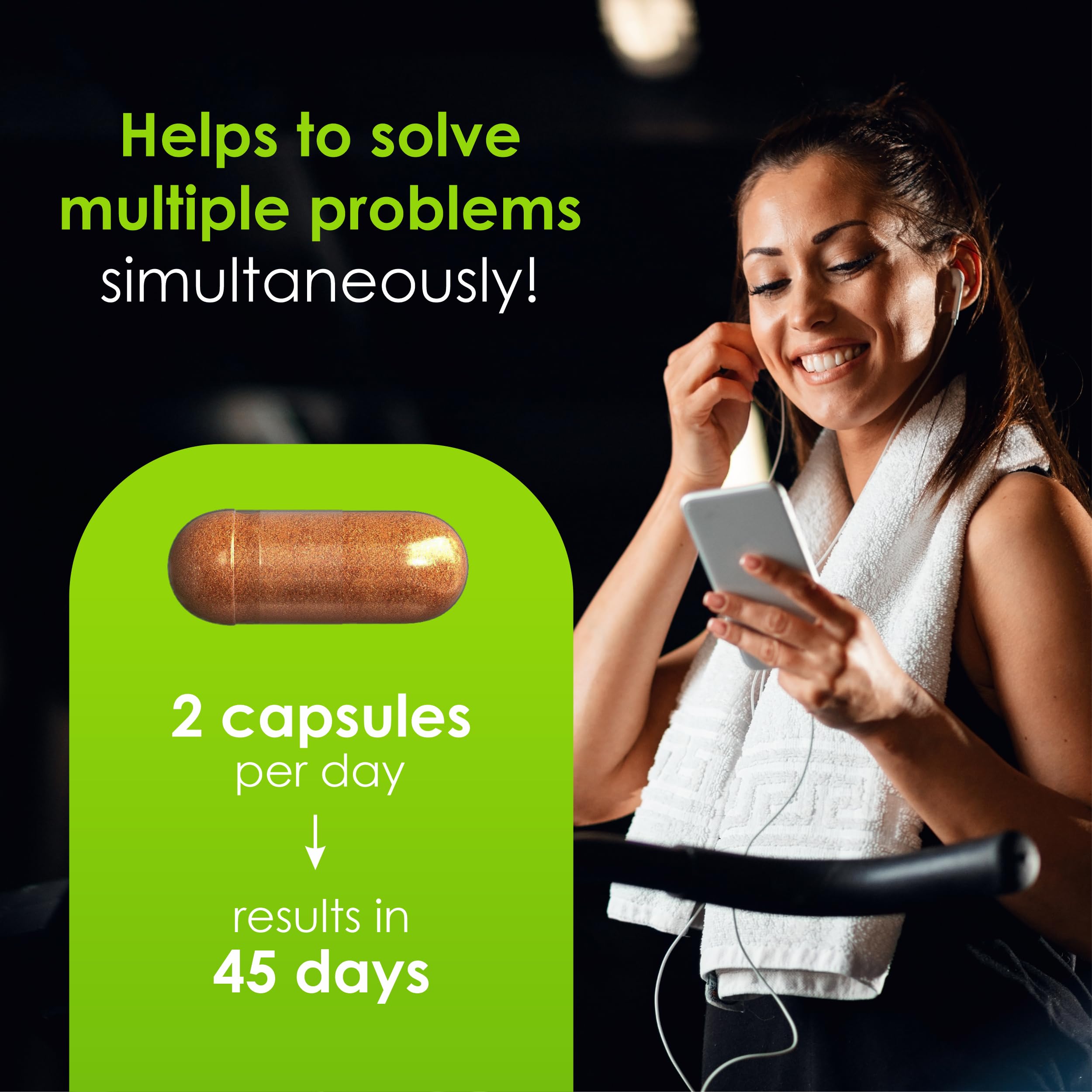 Capsules close-up showing vegan capsule