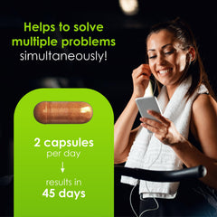 Capsules close-up showing vegan capsule