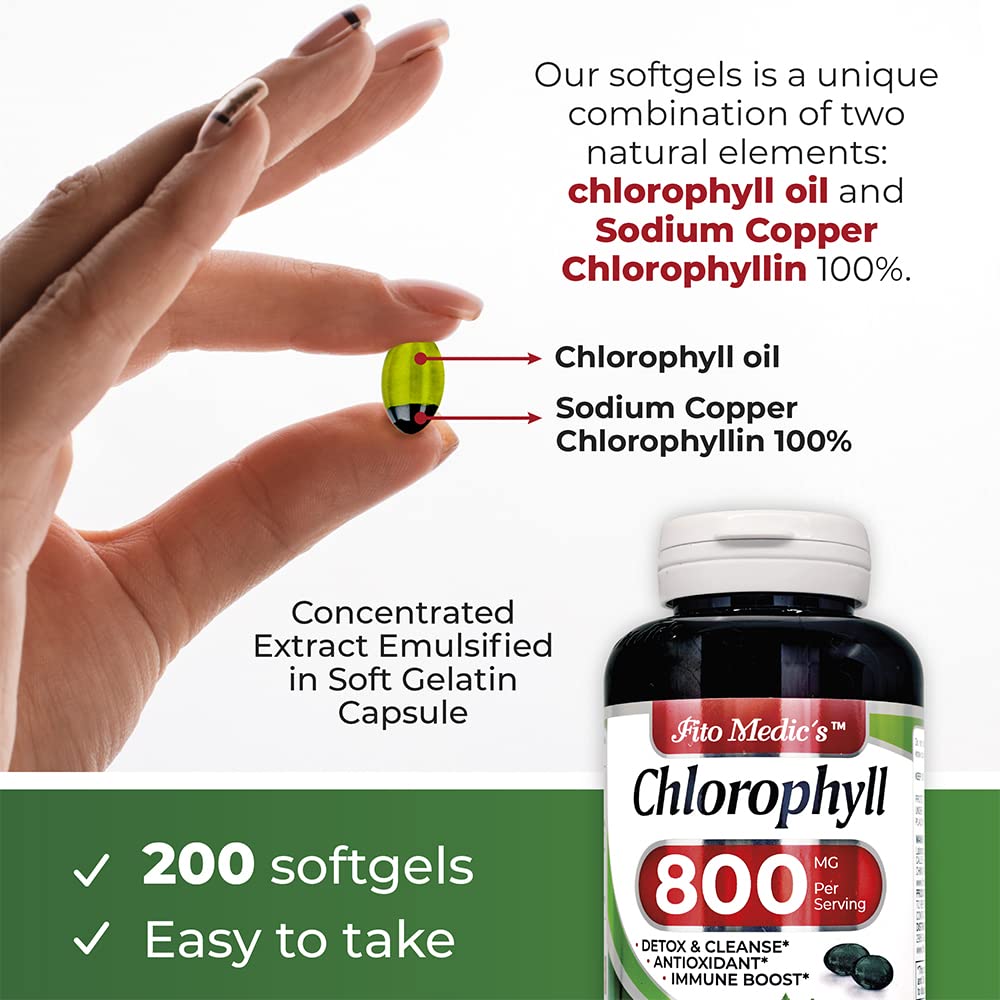 Chlorophyll Capsule Ingredients Label