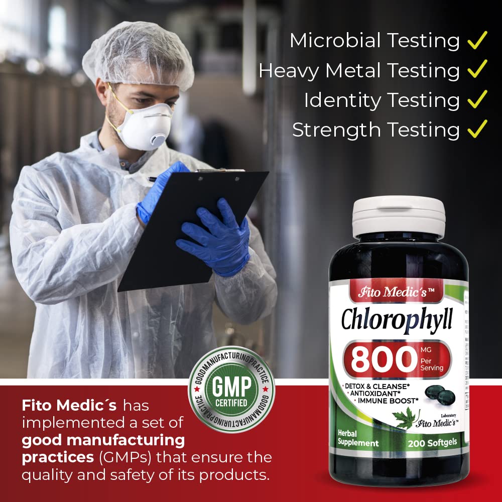 Chlorophyll Greens Detox Supplement Imagery