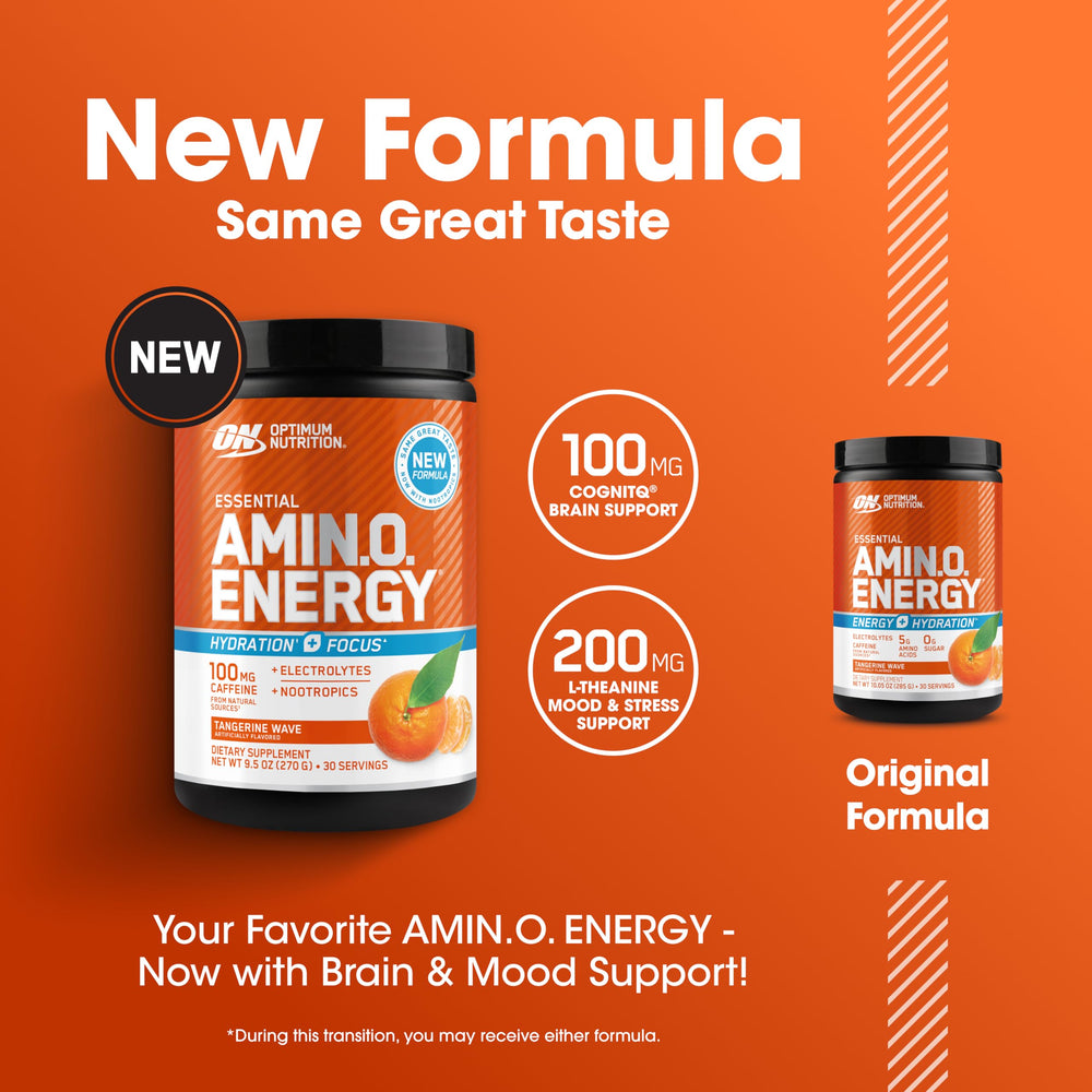 Five grams of essential amino acids including BCAAs and key ingredients