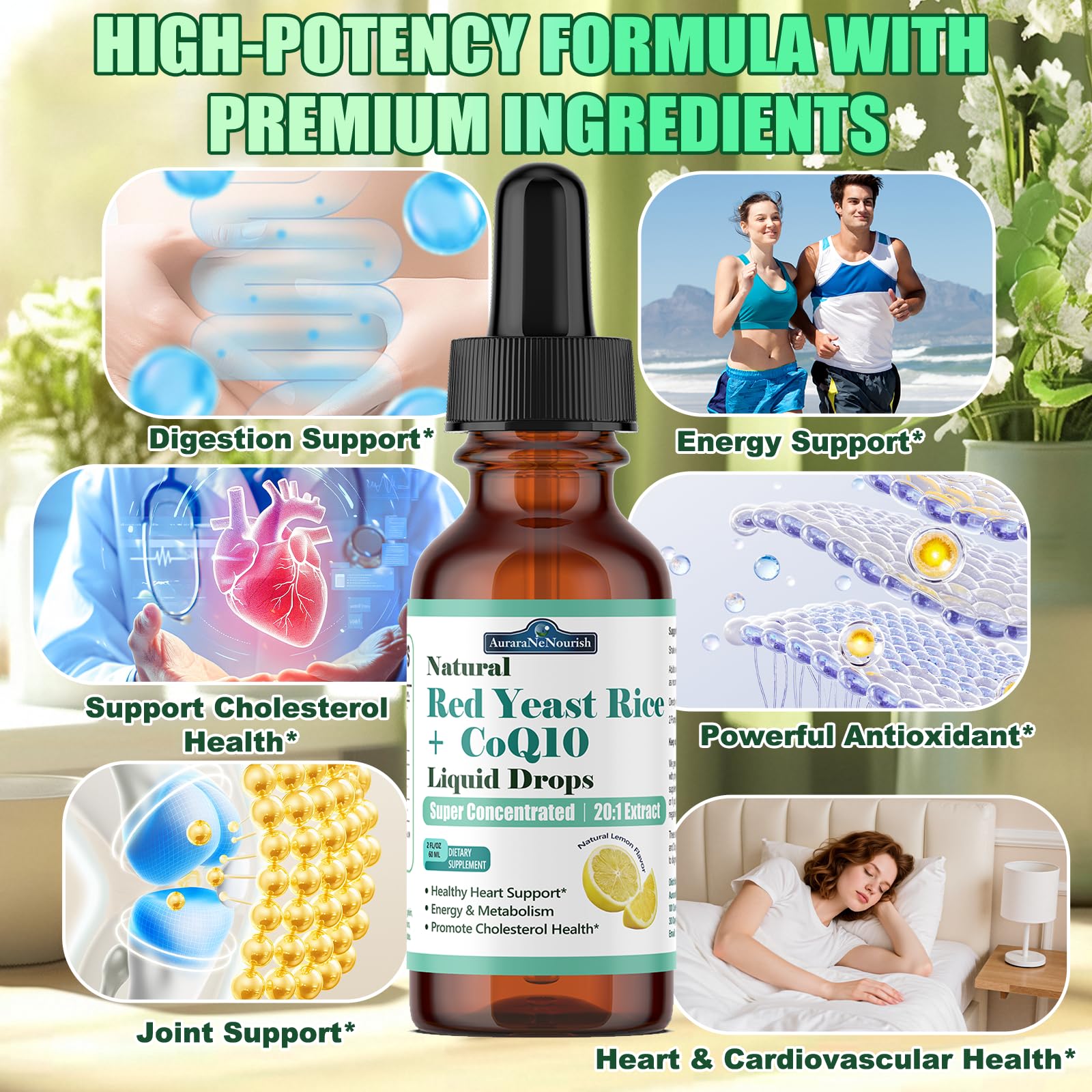 5-in-1 cholesterol support drops label