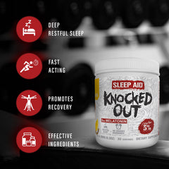 5% Nutrition Rich Piana Knocked Out capsules in hand for easy dosing