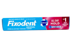 Pack of six Fixodent Original denture adhesive tubes - 2.4 oz each