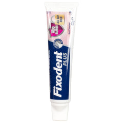 All-day hold of Fixodent Food Seal denture adhesive