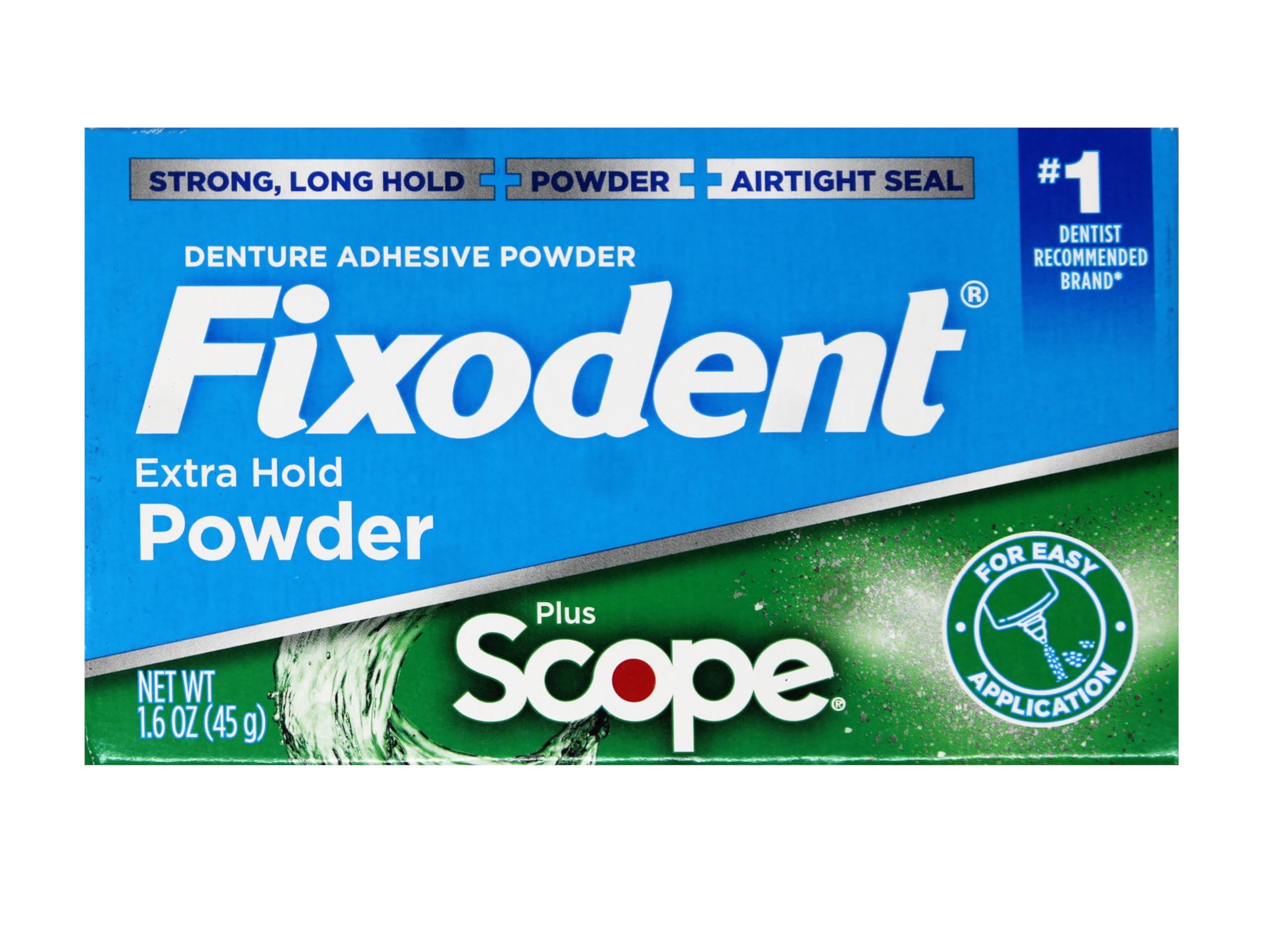 Travel-friendly Fixodent Scope 3-pack for on-the-go use