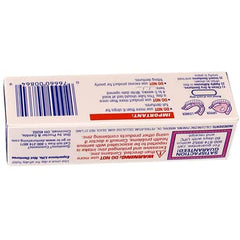 Denture securely held with Fixodent Original adhesive