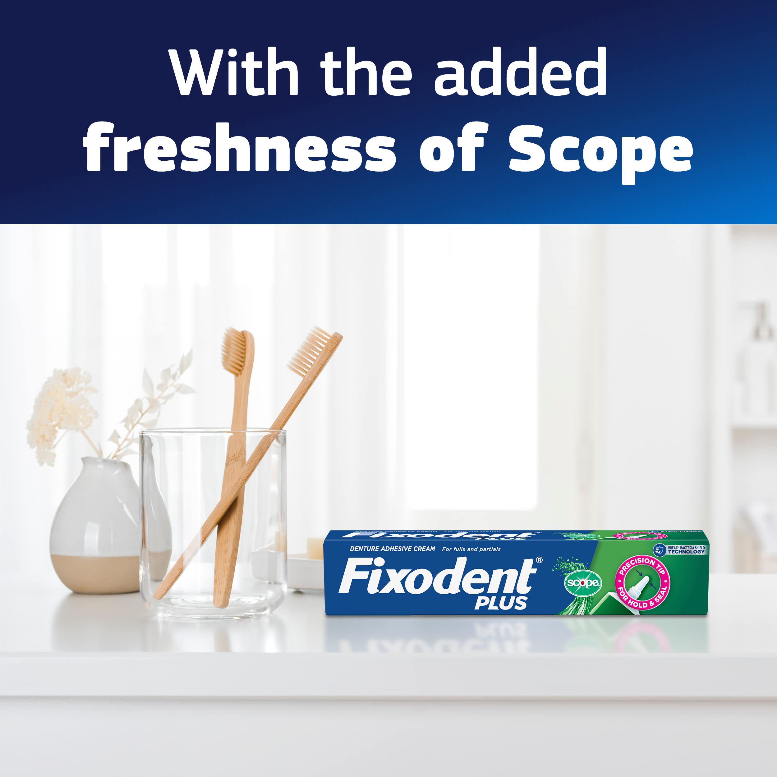 Denture adhesive providing strong all-day hold