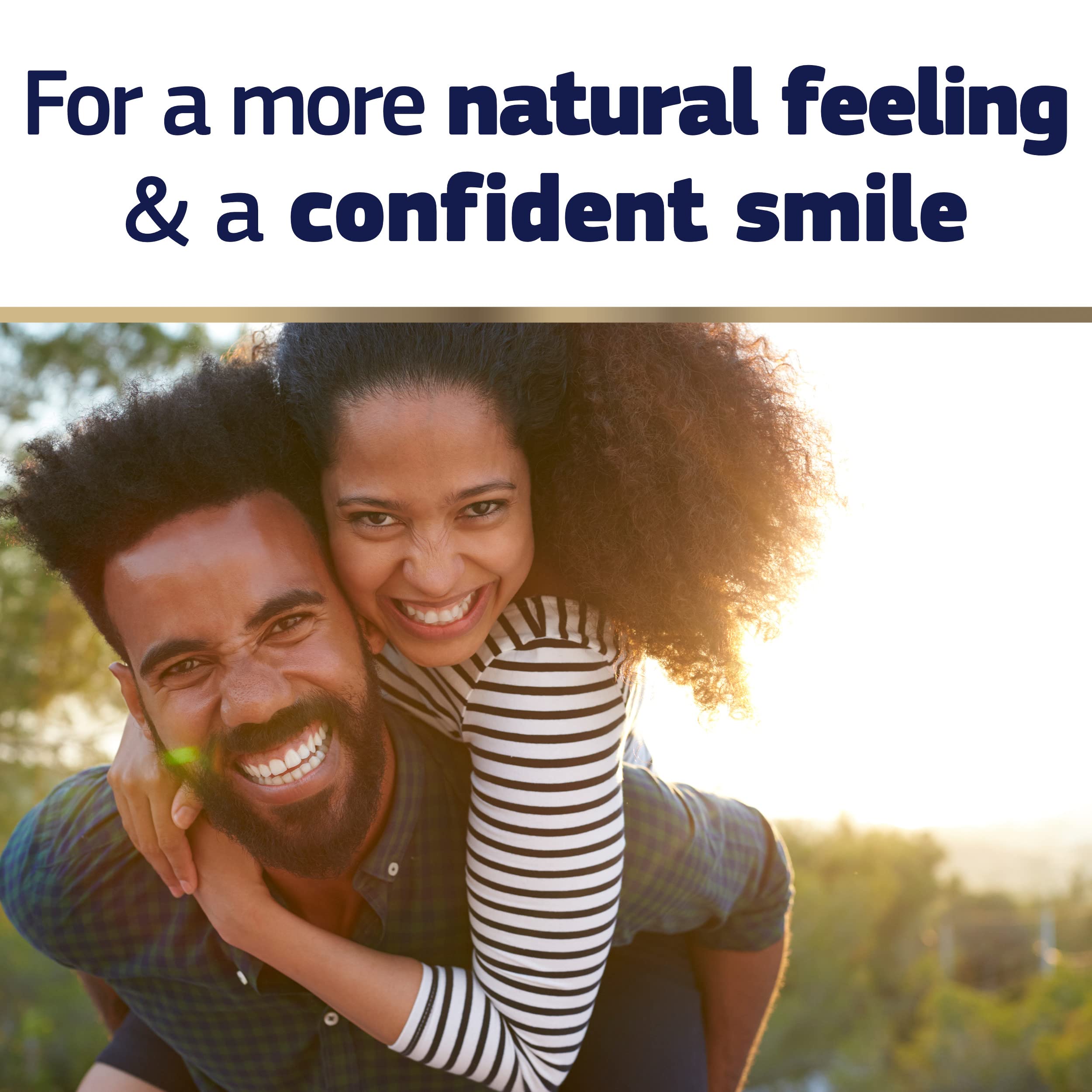 Breath Bacteria Shield Technology claim on Fixodent Pure Strength packaging