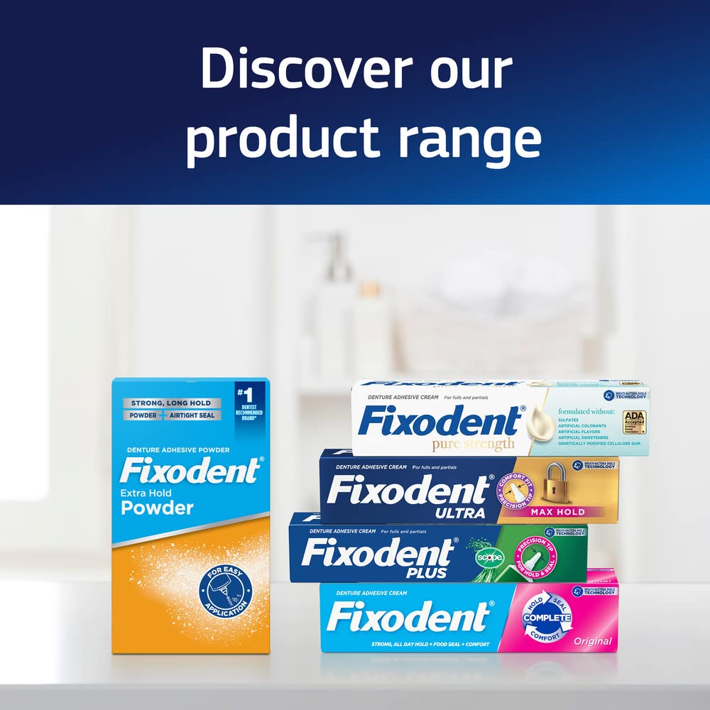 Packaging may vary label for Fixodent Complete Original 3-pack