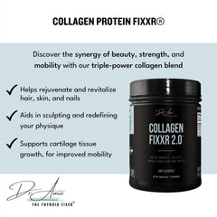 Close-up of Fixxr Collagen 2.0 triple-blend labels
