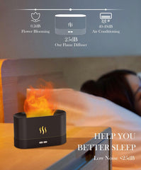 Ultrasonic mist emission from Flame Air Diffuser