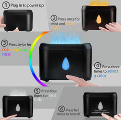 Stylish 200ml oil diffuser as a small humidifier with auto-off safety feature